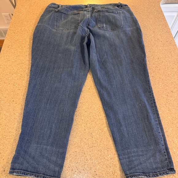 Talbots Blue Straight Leg Jeans Classic Denim 20w Boyfriend - Picture 6 of 6